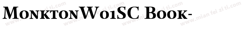 MonktonW01SC Book字体转换